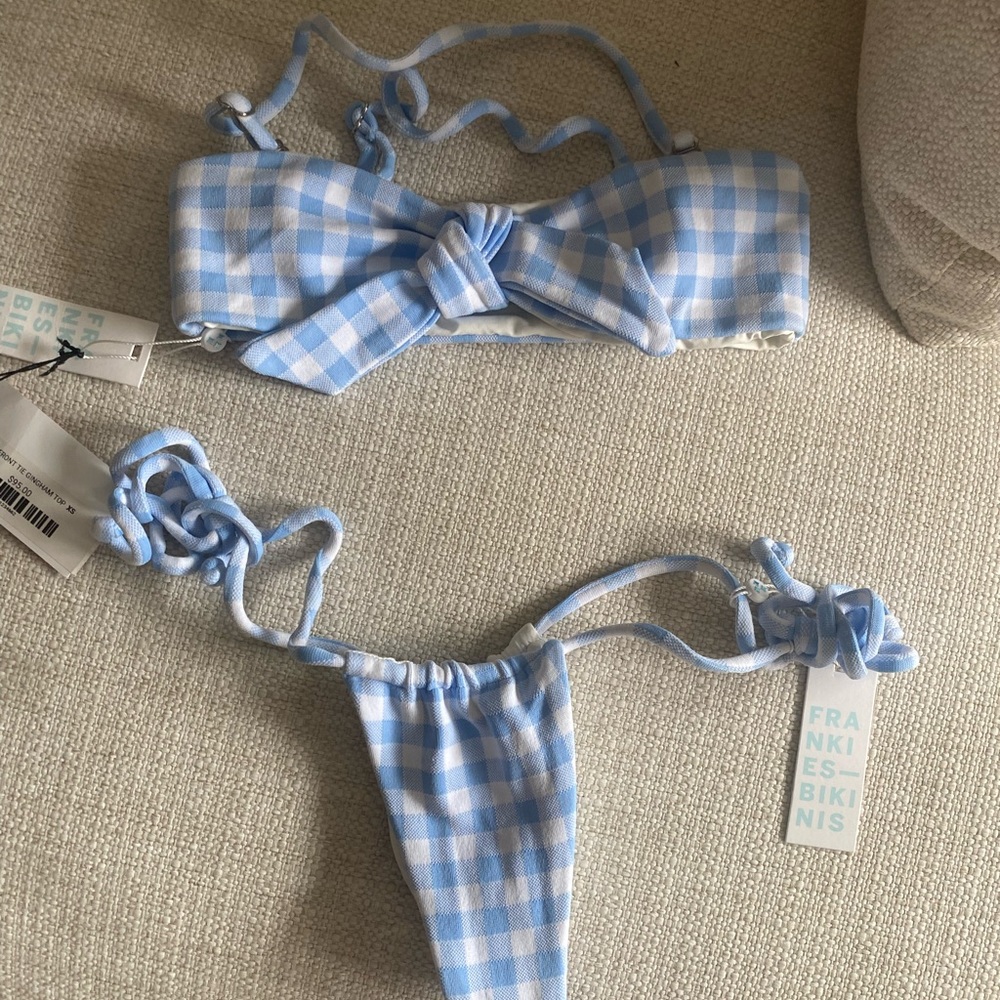 Frankie’s Bikinis - Enzo Gingham - XS Set